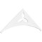 Ekena Millwork Pitch Naple Architectural Grade PVC Gable Pediment, 72"W x 27"H x 1"P (9/12) GPP072X027X100NAP - alternate 1